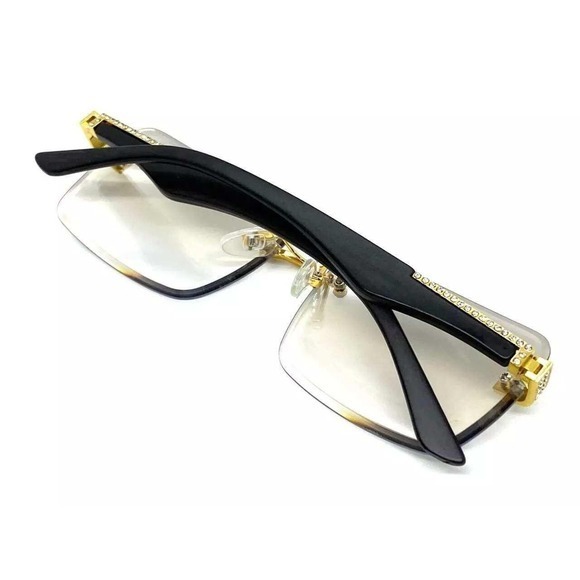 Women Eye Glasses Clear Lens Hip Hop Street Wear Style Woody Arms Classic Fancy main image 5